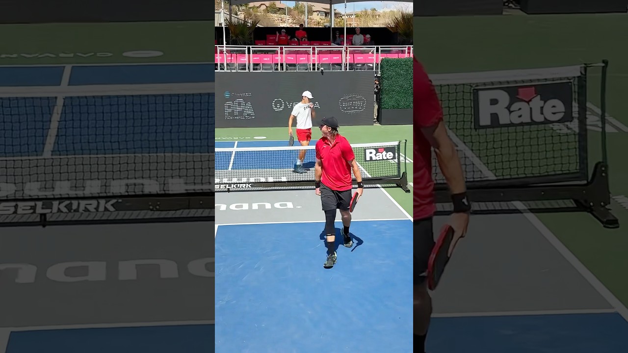 Insane pickleball game point 🤯