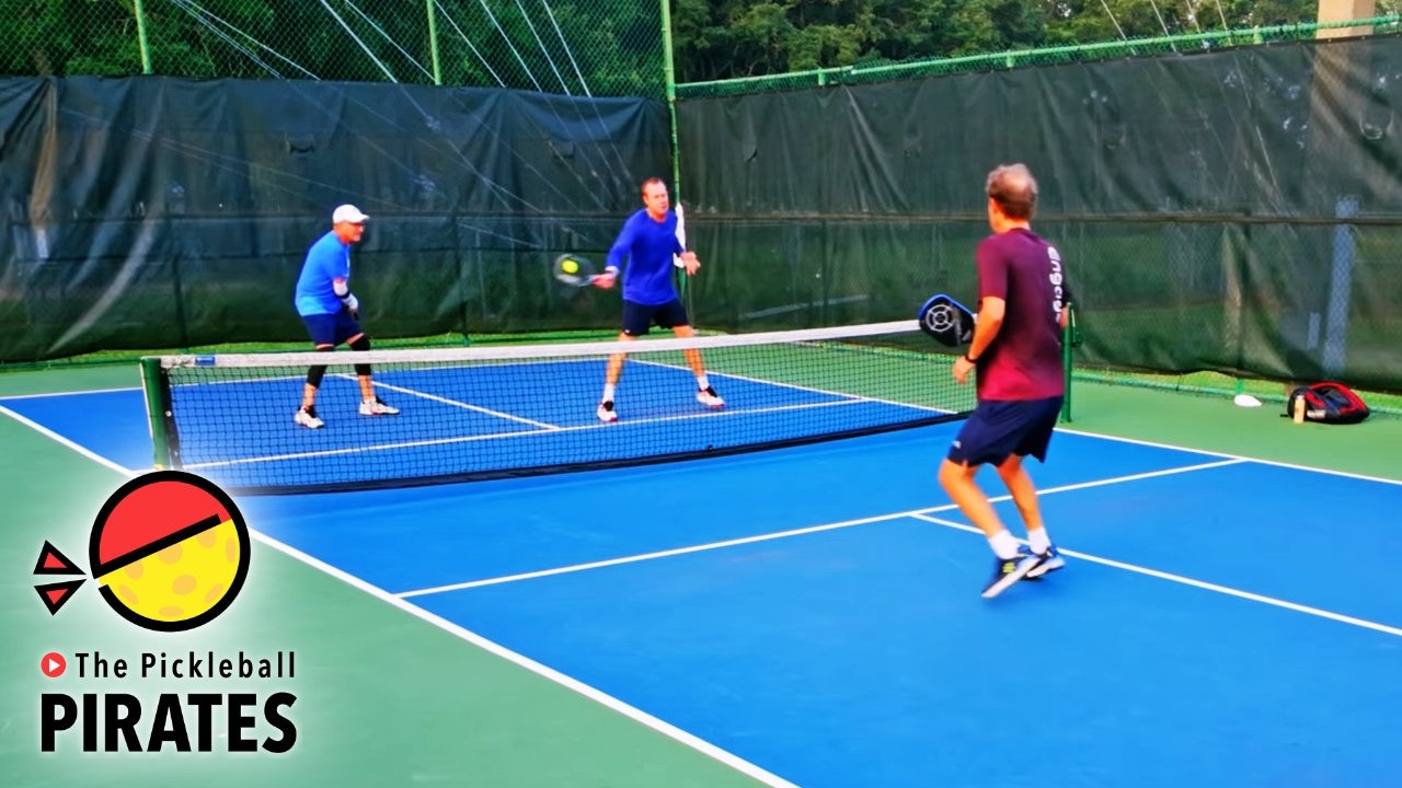 Pro Tennis Players play 5.0+ Senior Pickleball
