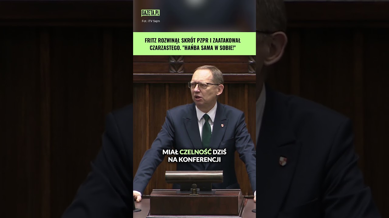 Fritz zaatakował Czarzastego. Na sali śmiechy #shorts