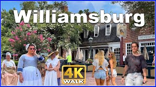 【4K】WALK Colonial Williamsburg VIRGINIA Va USA vlog 4k video
