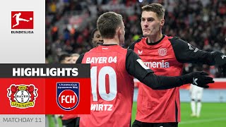 Schick-Hattrick! | Bayer 04 Leverkusen — 1. FC Heidenheim 1846 5-2 | Highlights | MD 11 – Bundesliga