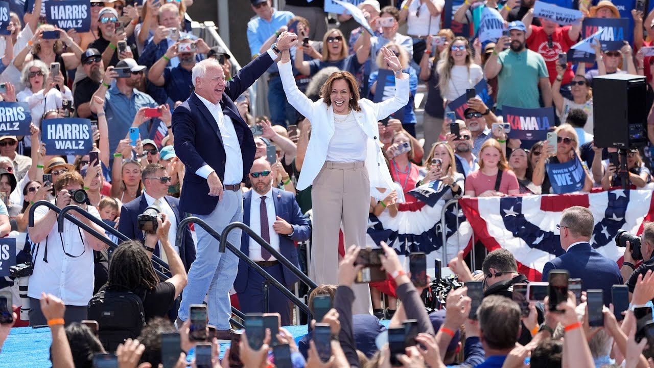 LIVE: Harris and Walz speak at campaign rally in Arizona