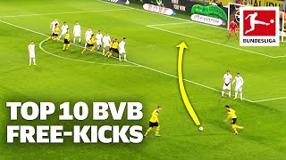 Borussia Dortmund | Top 10 Best Free-Kicks Goals Ever | Reus, Aubameyang & Co.
