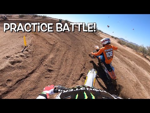 Brian Deegan Battling Fast Kids in Practice!!