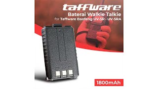 Pratinjau video produk Taffware Baterai Walkie Talkie 1800mAh for UV-5R UV-5RA - BL-5