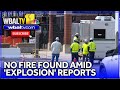 No fire found amid reports of manhole cover explosion