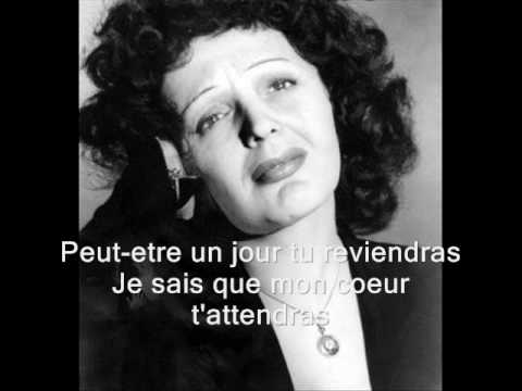 Edith Piaf - Tu es partout (with lyrics)