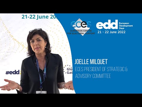 ECES Strategic and Advisory Committee president Joelle Milquet at EDD 2022