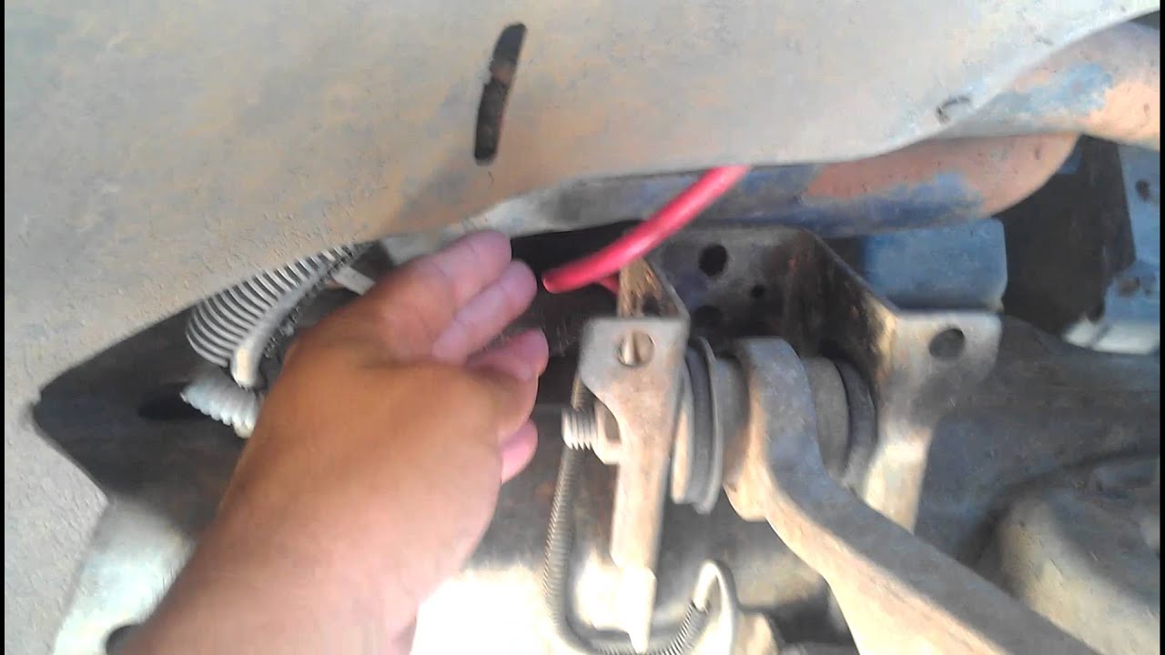 Replace battery cable of 98 Ford F-150 - YouTube 1998 mercury mystique fuse box diagram 