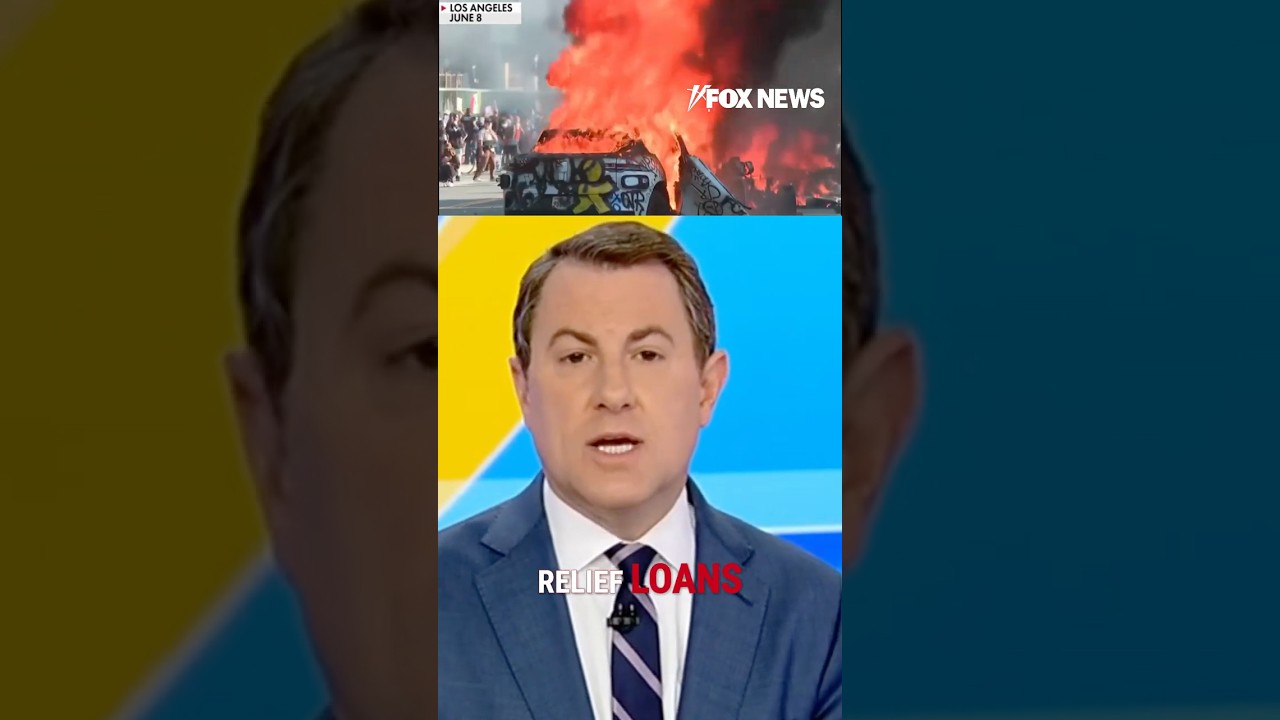 Trump bails Newsom out of LA protest damage #shorts #foxnews #losangeles #newsom #trump #california
