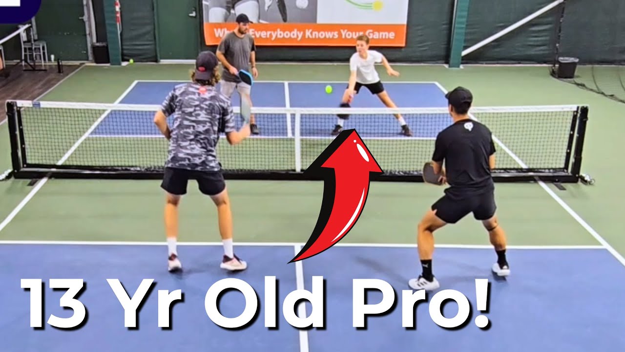I Played a 13 Year Old Pickleball Prodigy for $1000 (5.5+ Pickleball Gold Medal Match)