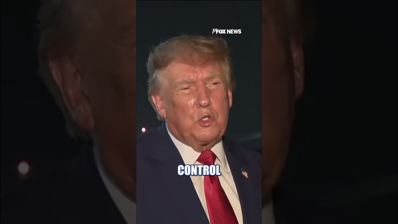 Trump BREAKS SILENCE on switching planes after reported Iranian threat #shorts