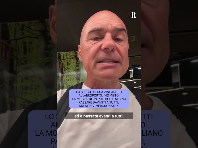 Lo sfogo di Luca Zingaretti a Fiumicino: "La moglie di un politico passata avanti a tutti, vergogna"