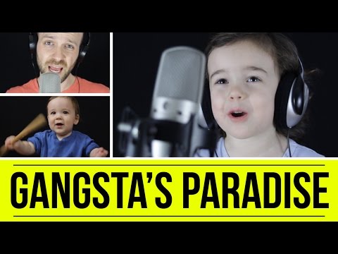 Таткото и неговите две гангстерчиња ја пеат „Gangsta’s Paradise“ на Coolio