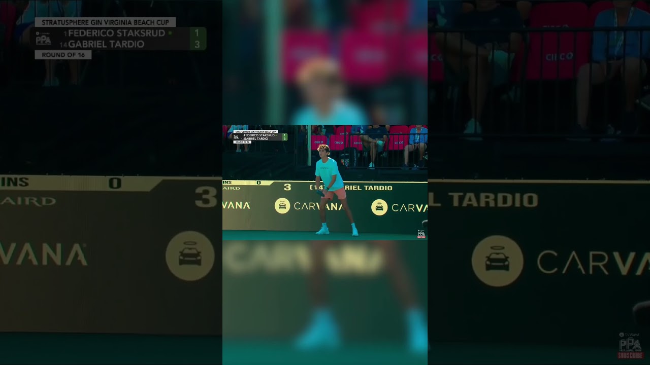 Federico Staksrud with a beautiful forehand