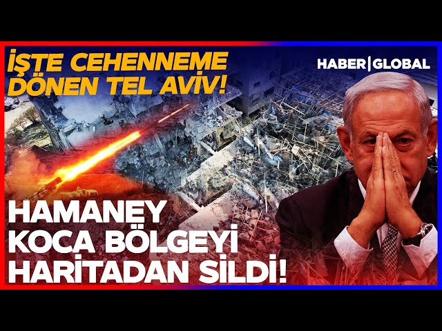 Ne Oldu Netanyahu Demir Kubbene! İran Tel Aviv'de Koca Bölgeyi Haritandan Sildi!