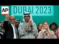 Delegates at UN COP28 climate talks in Dubai agree to transition away from planet-warming fossil f