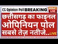 CG Final Opinion Poll LIVE: देखिए छत्तीसगढ़ का फ़ाइनल ओपिनियन पोल | BJP | Election 2023 | India TV