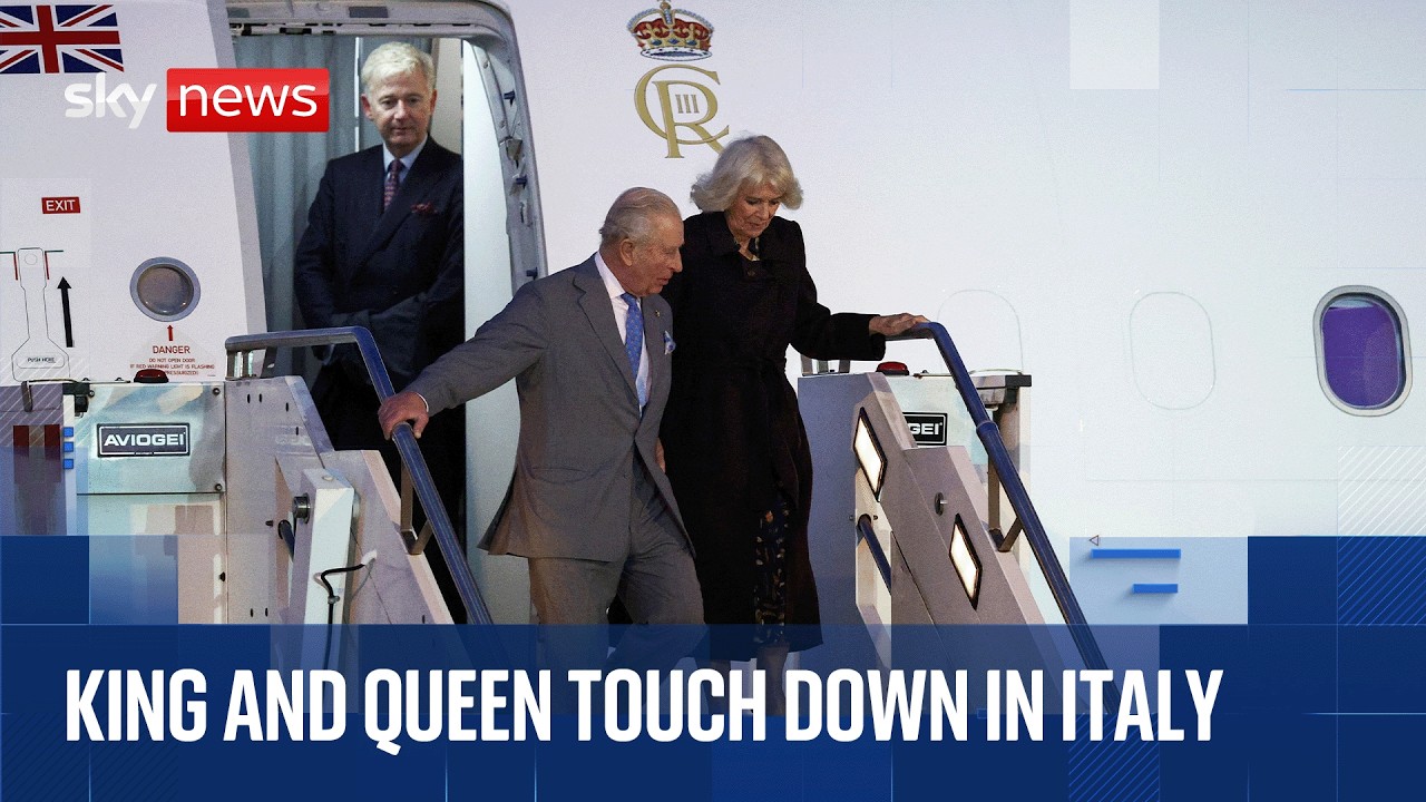 King and Queen arrive in Rome ahead of Pope Leo meeting at Vatican