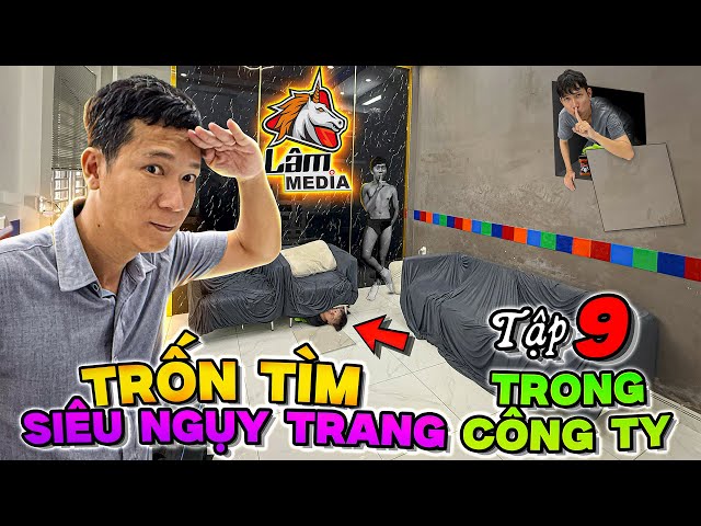 TRỐN TÌM SIÊU NGỤY TRANG Tập 9: Xây Dựng Căn Phòng Bí Mật Trong Công Ty Thắng 10 Triệu