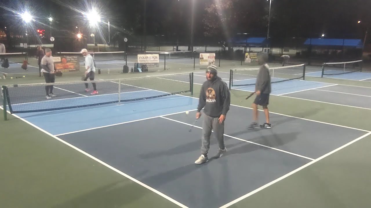 NOTHING GETS PAST HIS FAST HANDS! 4.5 Pickleball Rec Game at Midway Park in Myrtle Beach, SC