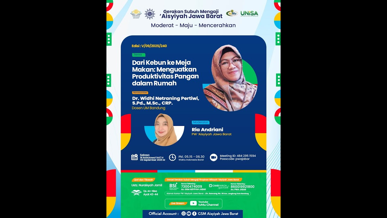 GSM | Dari Kebun ke Meja Makan: Menguatkan Produktivitas Pangan dalam Rumah - MuhammadiyahNews.com