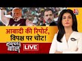 Halla Bol LIVE: चुनाव में मुद्दा सिर्फ तुष्टिकरण! | India Population Report | Anjana Om Kashyap