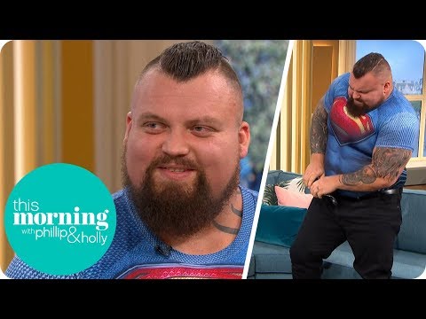 Strongman Eddie Hall Stuns Holly and Phillip by FOLDING Up a Frying Pan | This Morning
