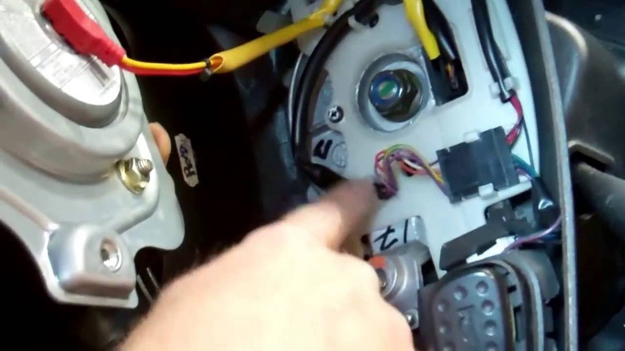 How To Remove Steering Wheel & airbag from Land Rover ... range rover p38 fuse box under seat 