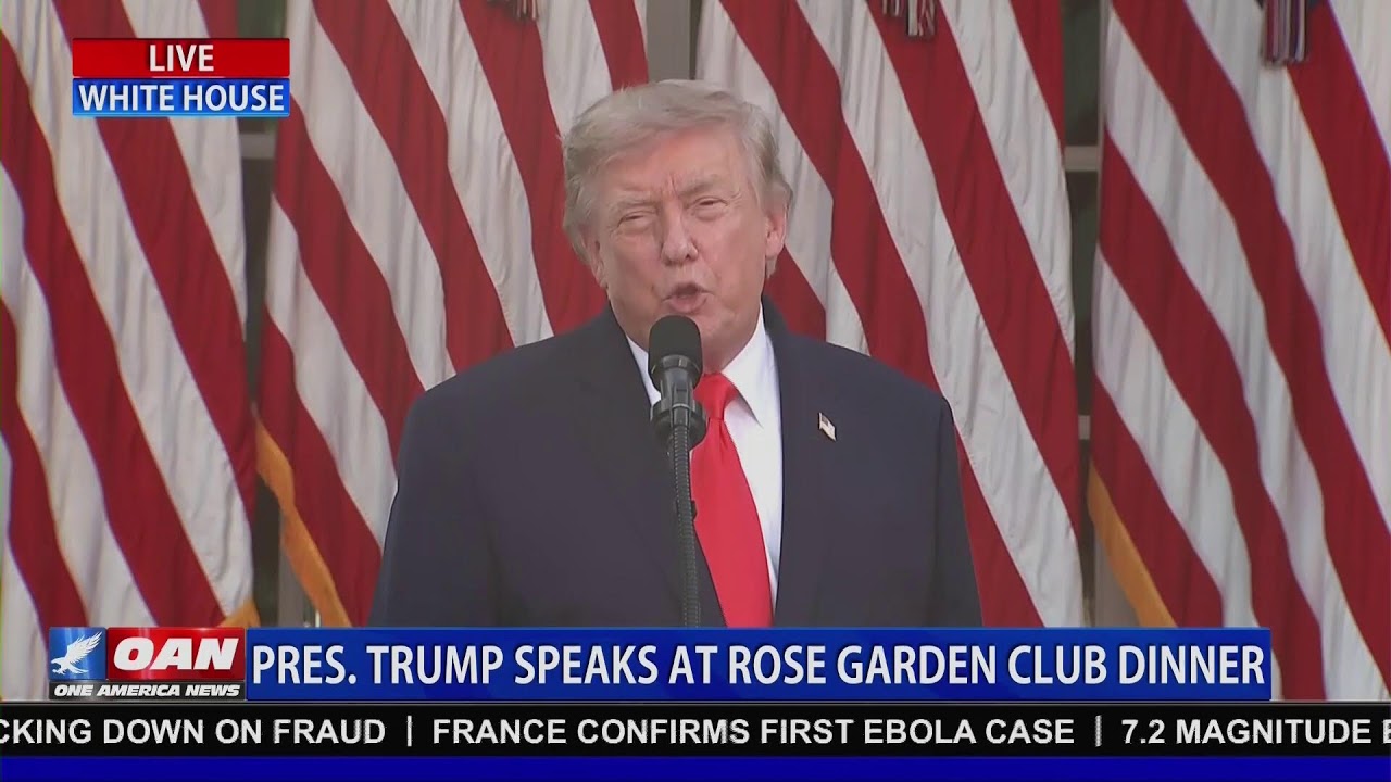 LIVE: TRUMP SPEAKS AT ROSE GARDEN