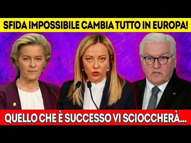 Meloni fa TREMARE l'Europa! Steinmeier SCONFITTO, Von der Leyen in TOTALE PANICO!