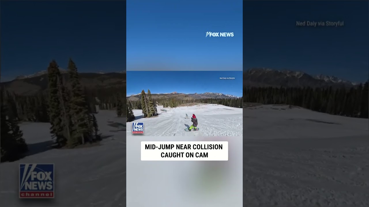 WATCH: Mid-jump near collision caught on cam