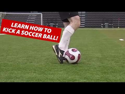 How To Kick A Soccer Ball Football | Soccer Kicking Shooting Technique ...