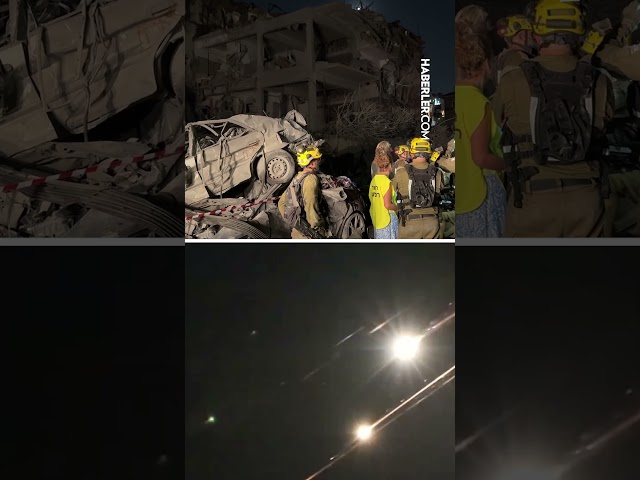 İran, İsrail'e gece boyu balistik füze yağdırdı!
