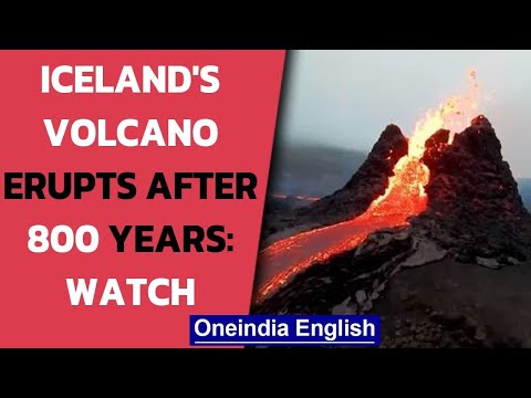 Iceland: Spectacular video of an erupting volcano goes viral, lava flows like river