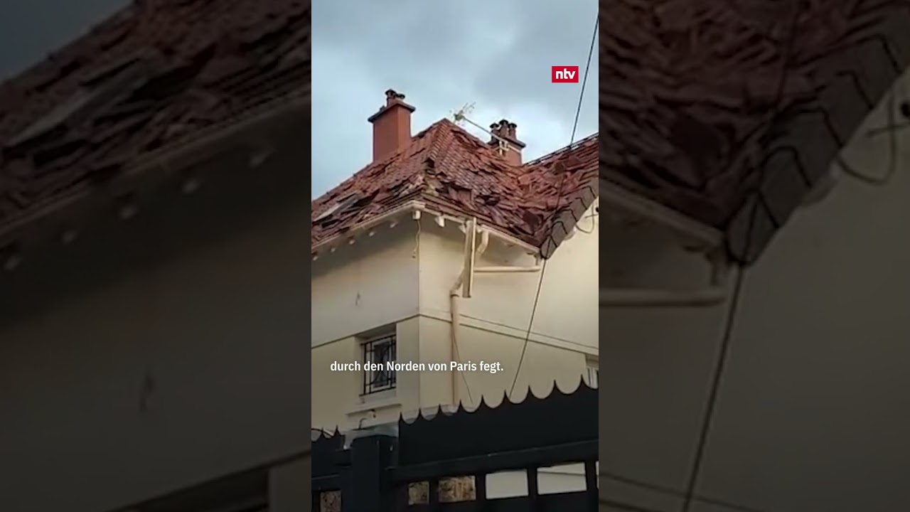Tornado tobt vor Paris: Kräne stürzen um, Trümmer fliegen | ntv