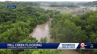 Kansas City weather: Flash flooding flips car in Merriam , swamps businesses