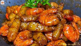 Thịt Ram Tôm Keo Sệt – Thơm Tiêu, Ăn Với Cơm Nóng Rất Đã