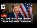 Trump documents hearing LIVE: Outside court as judge decides timing of trial