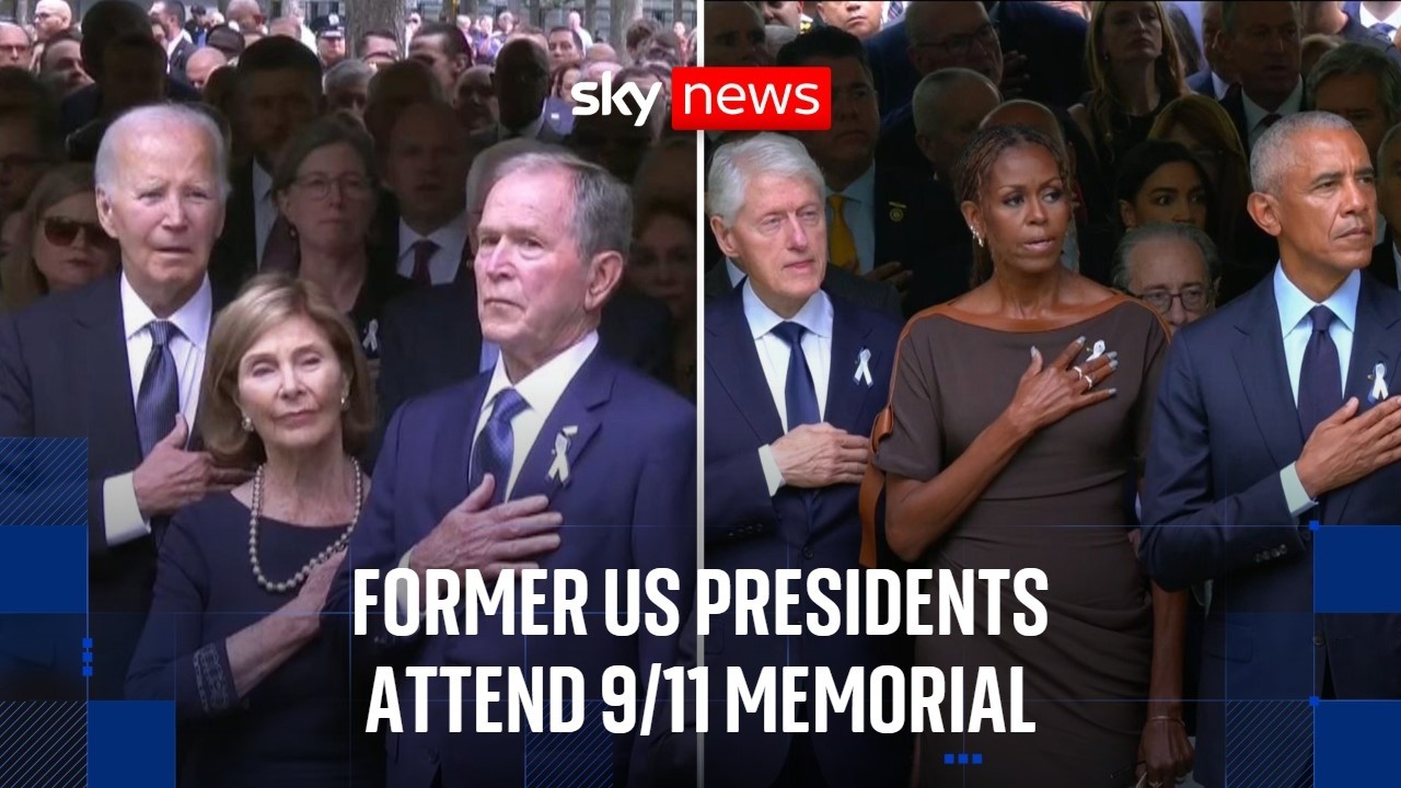 9/11 anniversary: Obama, Bush, Clinton and Biden pay their respects to the victims
