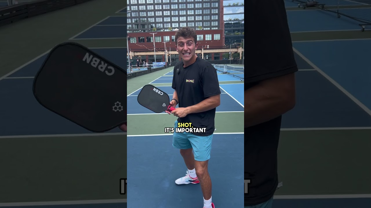 How To Hit a 2-Handed Backhand Drive in under 60 seconds! ⏱️ #pickleball #pickleballtips #shorts