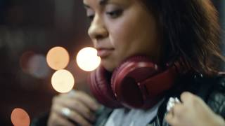Pioneer DJ HDJ-X5BT-K Over-Ear DJ Headphones with Bluetooth - Black in action - learn more