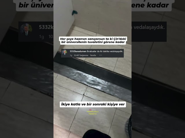 Hızlı Bir Çin Usulü Tuvalet 😂