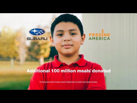Love Promise Feeding America 2021: Right now, millions of Americans are still out of work and unable to access food for themselves or their families. When the pandemic began, Subaru and our retailers donated 50 million meals to Feeding America, but the need is still so great that we’re doing it again. Subaru and our retailers are helping donate an additional 100 million meals to continue to help feed those in need. Visit www.subaru.com/help and follow #SubaruLovestoHelp. Love Promise Feeding America 2021: Right now, millions of Americans are still out of work and unable to access food for themselves or their families. When the pandemic began, Subaru and our retailers donated 50 million meals to Feeding America, but the need is still so great that we’re doing it again. Subaru and our retailers are helping donate an additional 100 million meals to continue to help feed those in need. Visit www.subaru.com/help and follow #SubaruLovestoHelp.