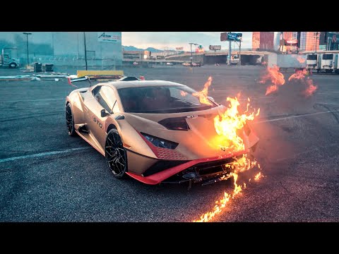 Lighting a Lamborghini on Fire 🔥