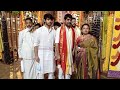 Telugu actor Srikanth, his family visits Tirumala temple