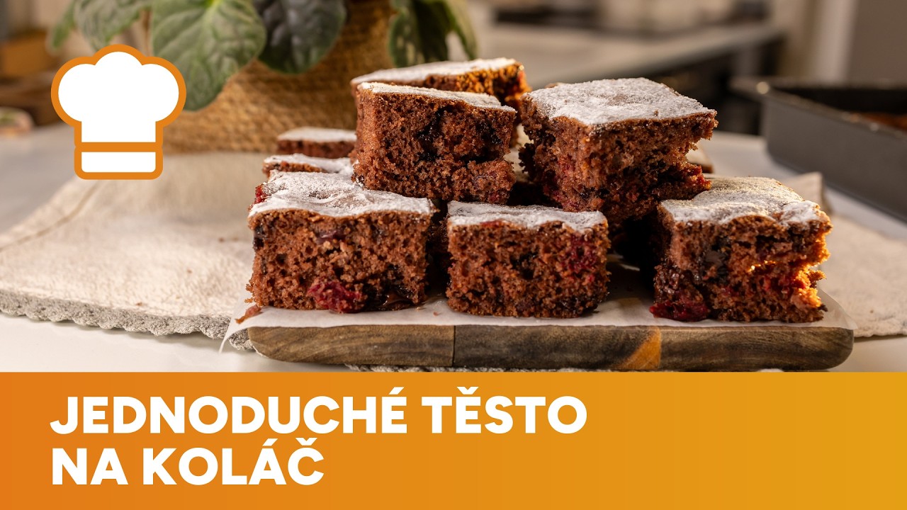 Jednoduché a rychlé těsto na koláč/řezy je perfektně univerzální