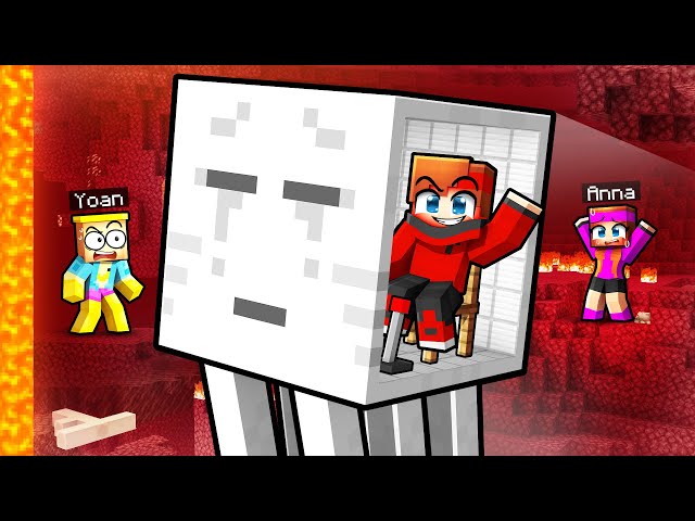 J’ai piégé ma FANGIRL en me cachant dans un GHAST pendant le Cache Cache sur Minecraft !