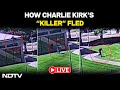 Charlie Kirk Shooter | New Clip Shows Charlie Kirk Shooter Jumping Off College Roof, Fleeing Scene