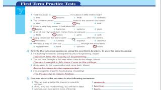‫اجابات work book practice test 2 اولي ثانوي‬‎